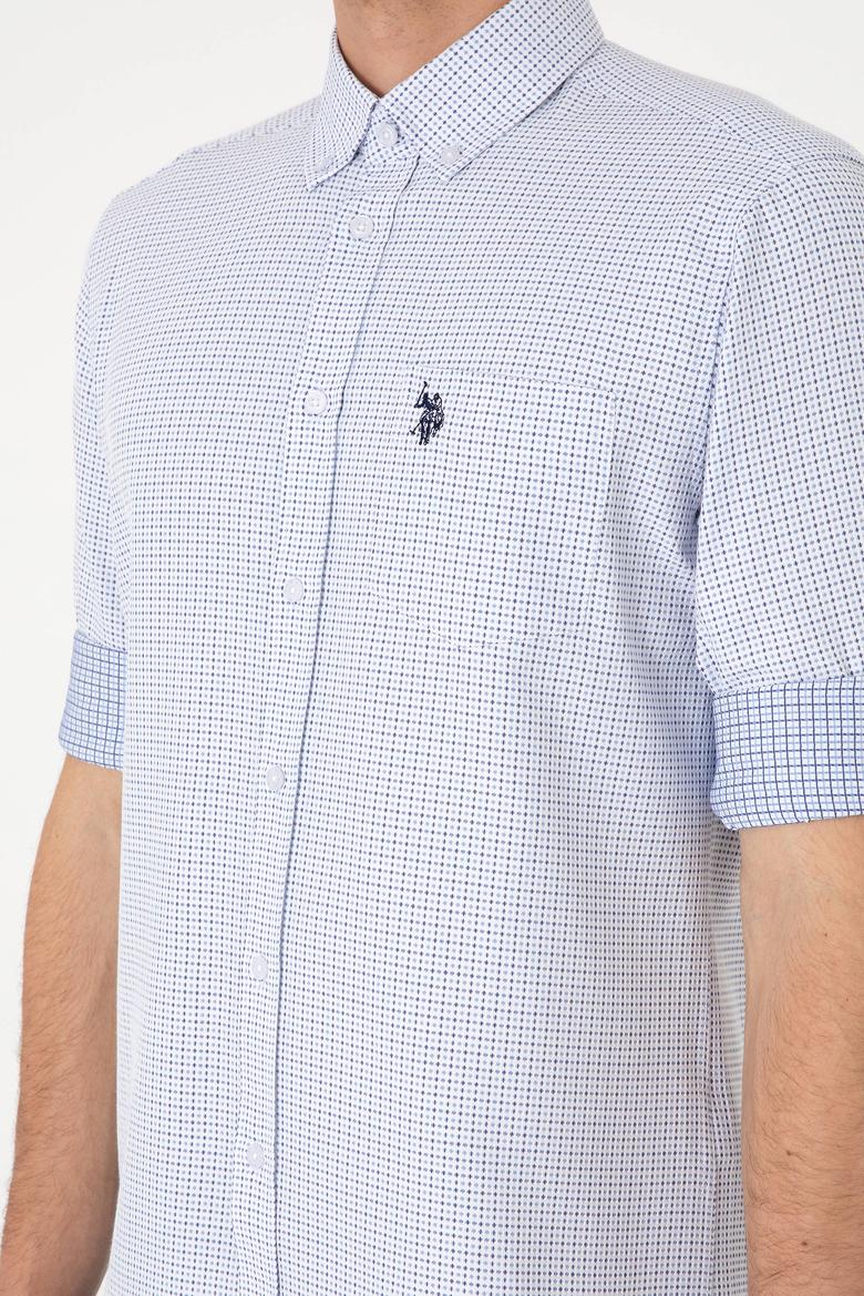 Erkek Mavi Cepli Uzun Kollu Gömlek - 50306363006