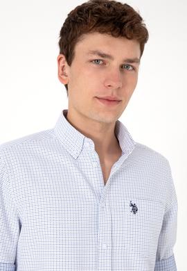 Erkek Mavi Cepli Uzun Kollu Gömlek - 50306363006