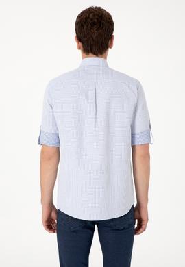 Erkek Mavi Cepli Uzun Kollu Gömlek - 50306363006