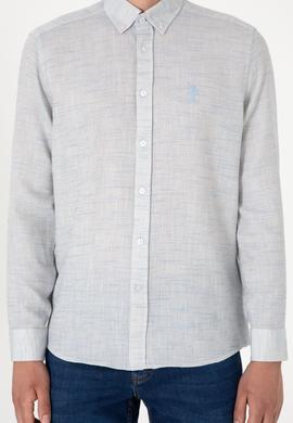 Erkek Açık Mavi Uzun Kollu Gömlek - 50300232007