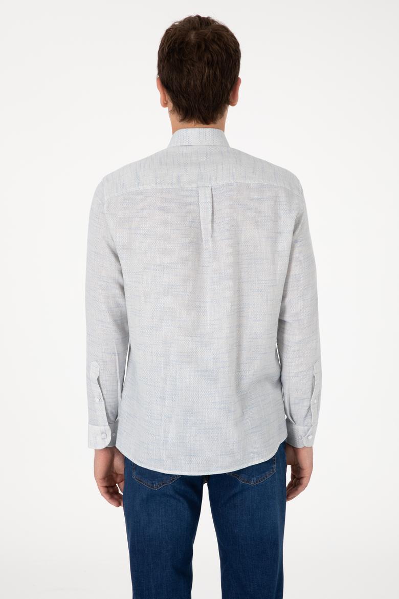 Erkek Açık Mavi Uzun Kollu Gömlek - 50300232007