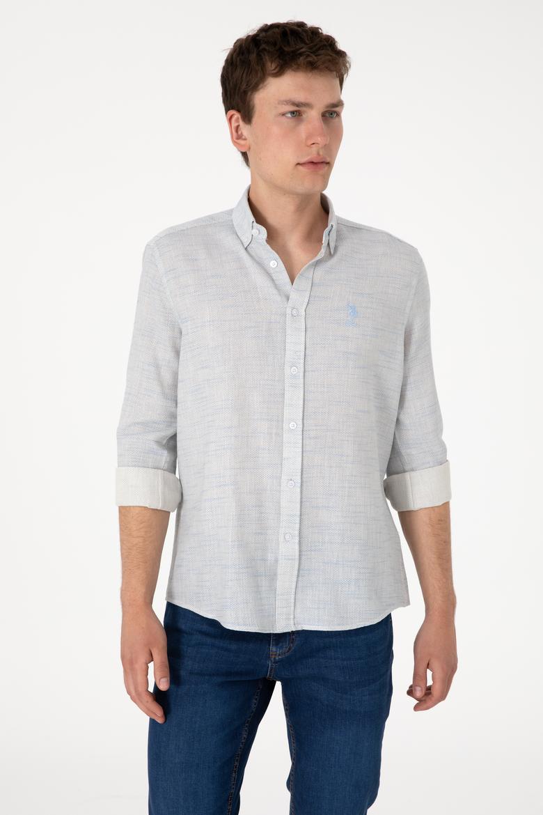 Erkek Açık Mavi Uzun Kollu Gömlek - 50300232007