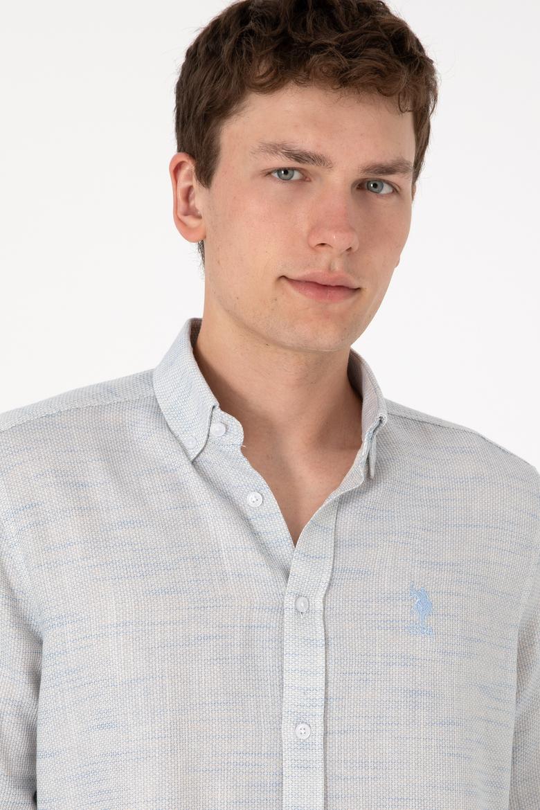 Erkek Açık Mavi Uzun Kollu Gömlek - 50300232007