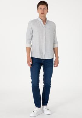 Erkek Açık Mavi Uzun Kollu Gömlek - 50300232007