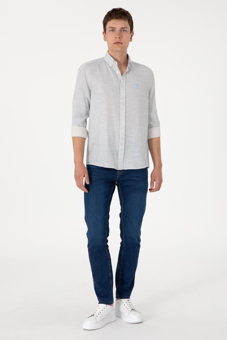 Erkek Açık Mavi Uzun Kollu Gömlek - 50300232007