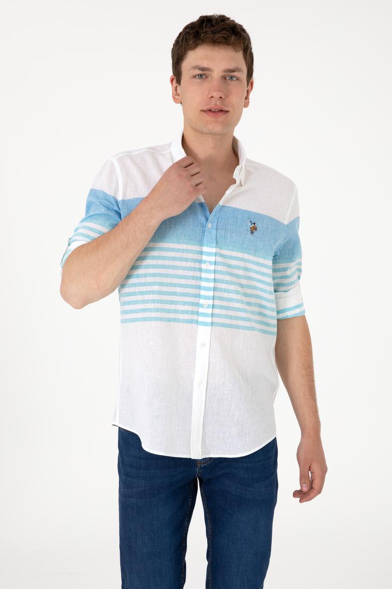 Erkek Açık Mavi Uzun Kollu Gömlek - 50300105004