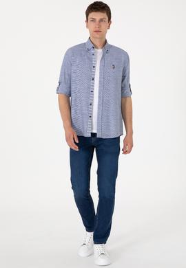 Erkek Lacivert Uzun Kollu Gömlek - 50300119007