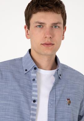 Erkek Lacivert Uzun Kollu Gömlek - 50300119007