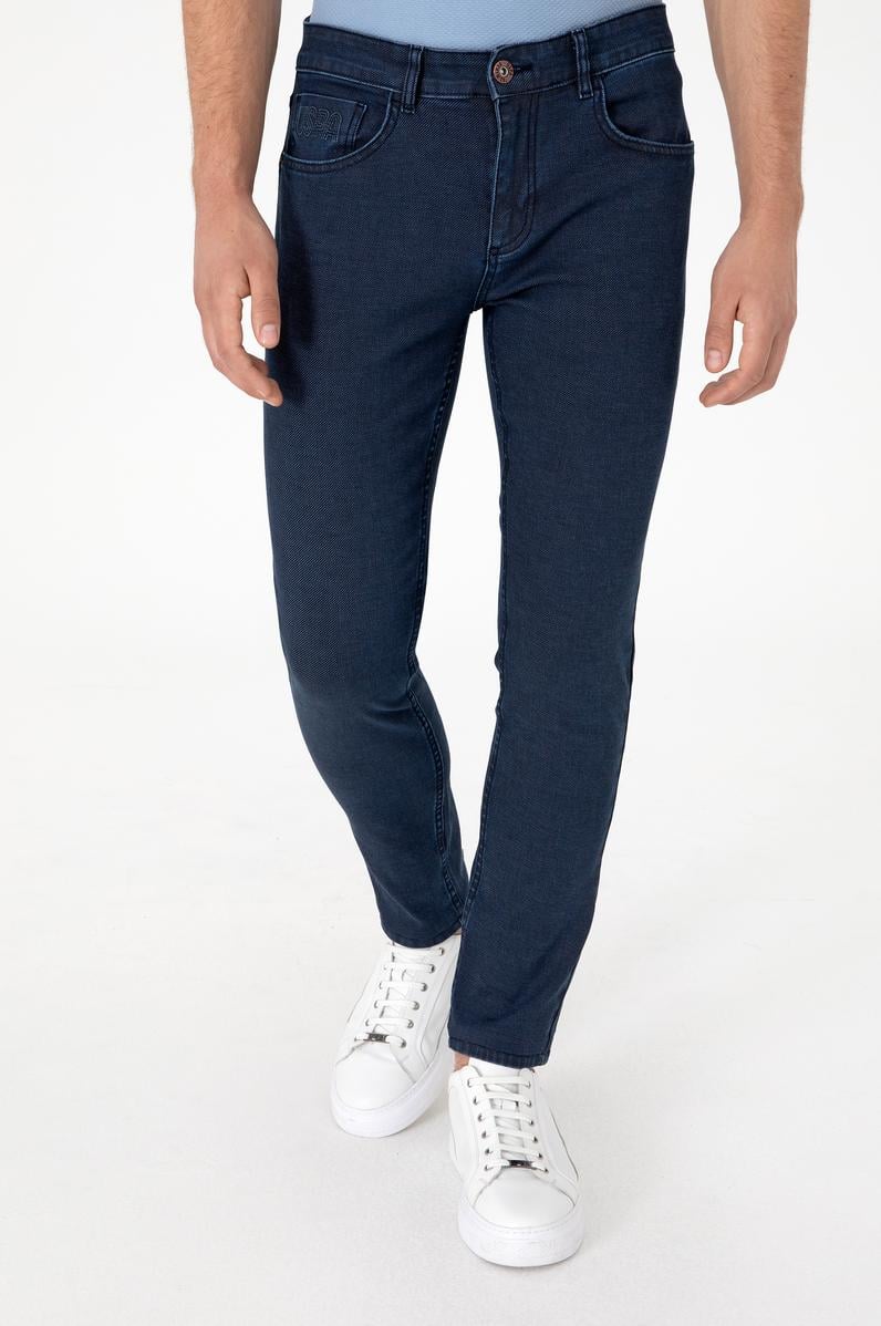 Erkek Lacivert Jean Pantolon
