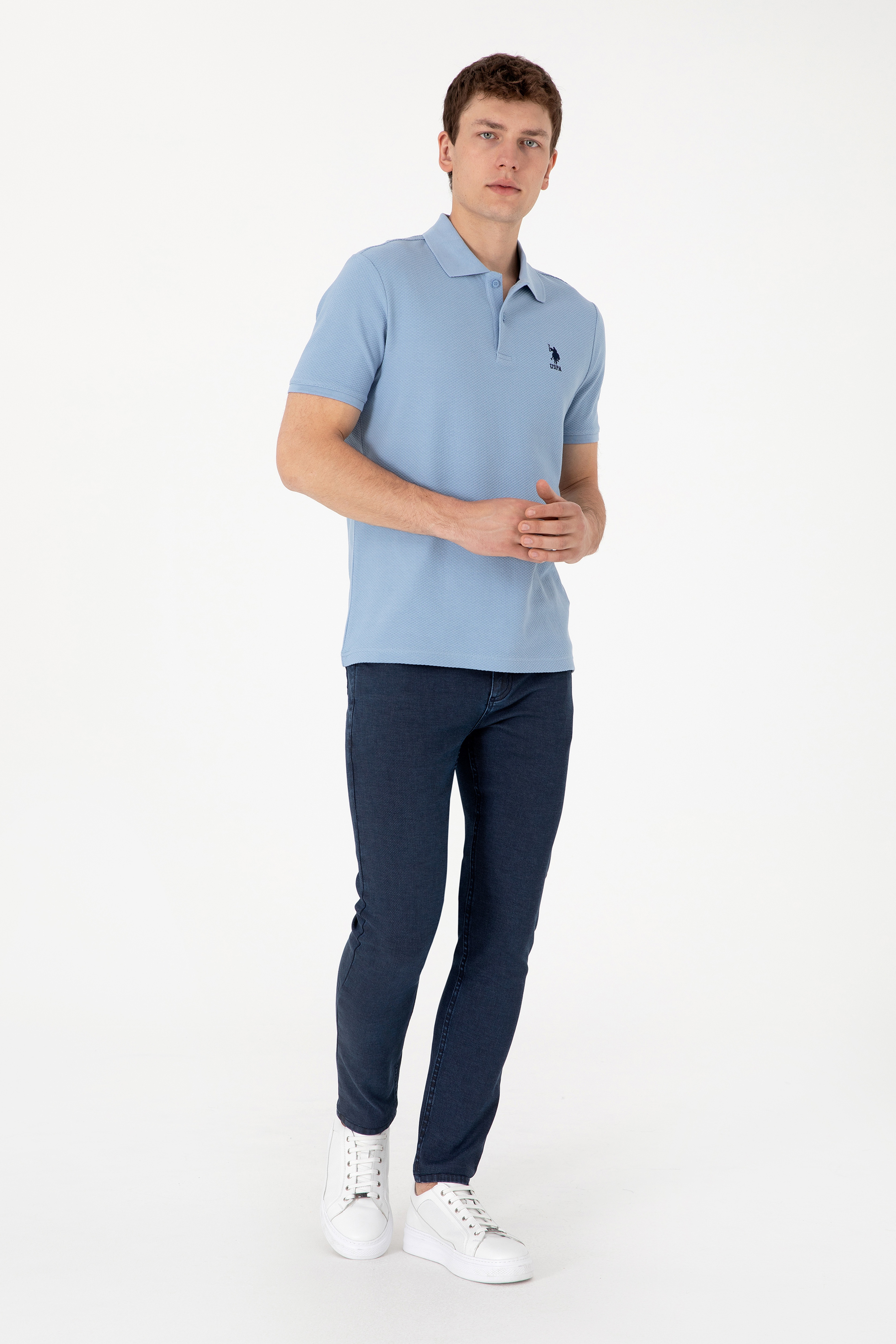 Erkek Lacivert Jean Pantolon - Image 3