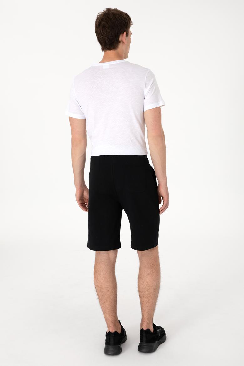 Erkek Siyah Örme Şort - 50300150017