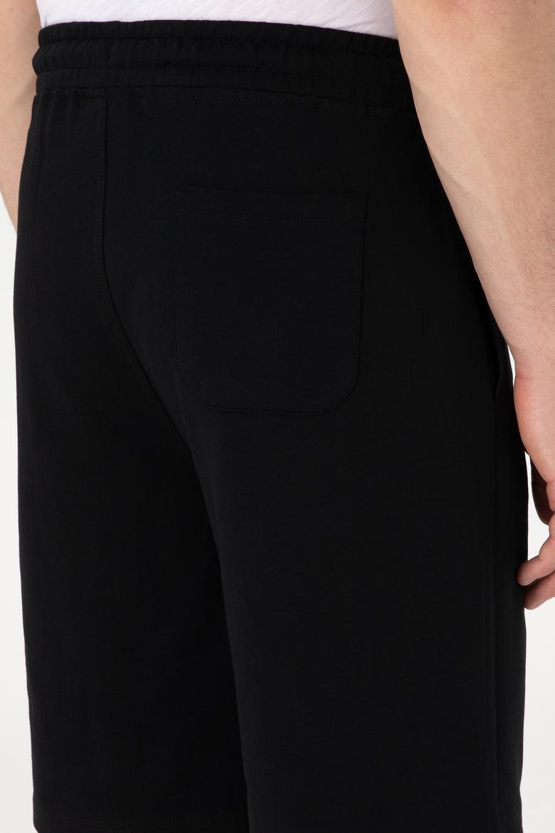 Erkek Siyah Örme Şort - 50300150017