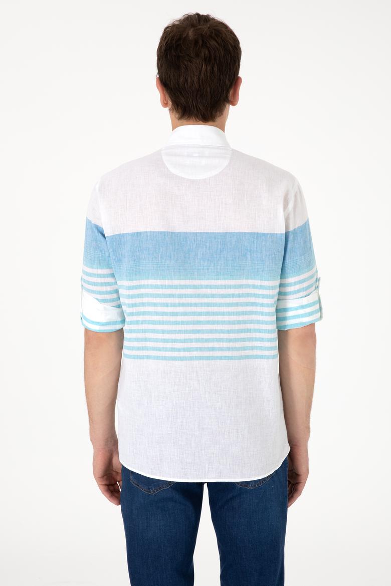 Erkek Açık Mavi Uzun Kollu Gömlek - 50300105004