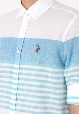 Erkek Açık Mavi Uzun Kollu Gömlek - 50300105004