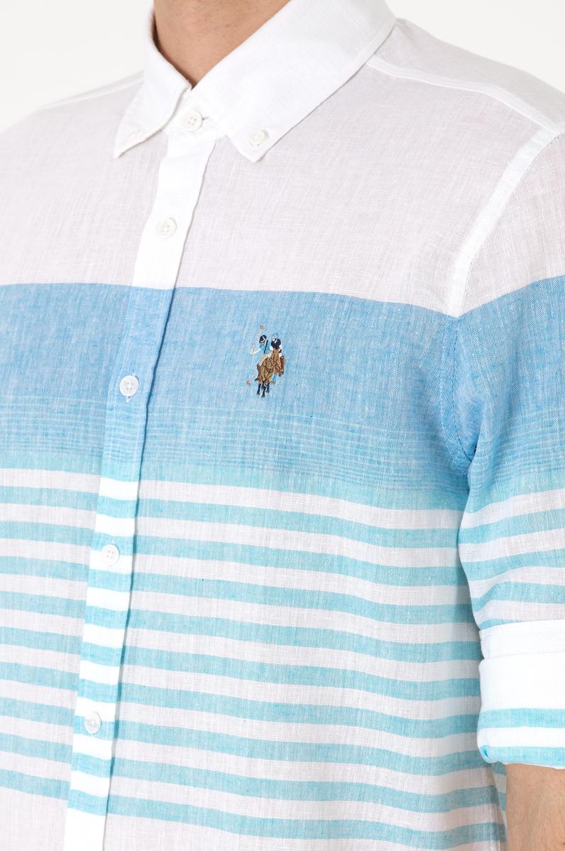 Erkek Açık Mavi Uzun Kollu Gömlek