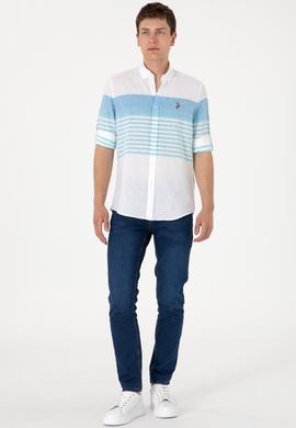 Erkek Açık Mavi Uzun Kollu Gömlek - 50300105004