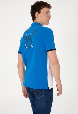 Erkek Regular Fit Polo Yaka Kobalt Mavi Tişört - 50299821017