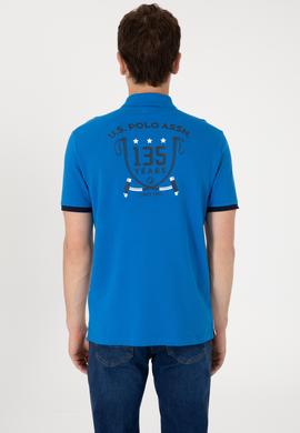 Erkek Regular Fit Polo Yaka Kobalt Mavi Tişört - 50299821017