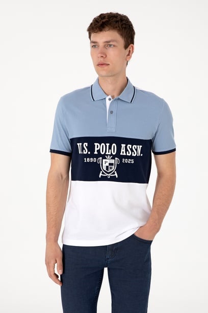 Erkek Regular Fit Polo Yaka Beyaz Tişört