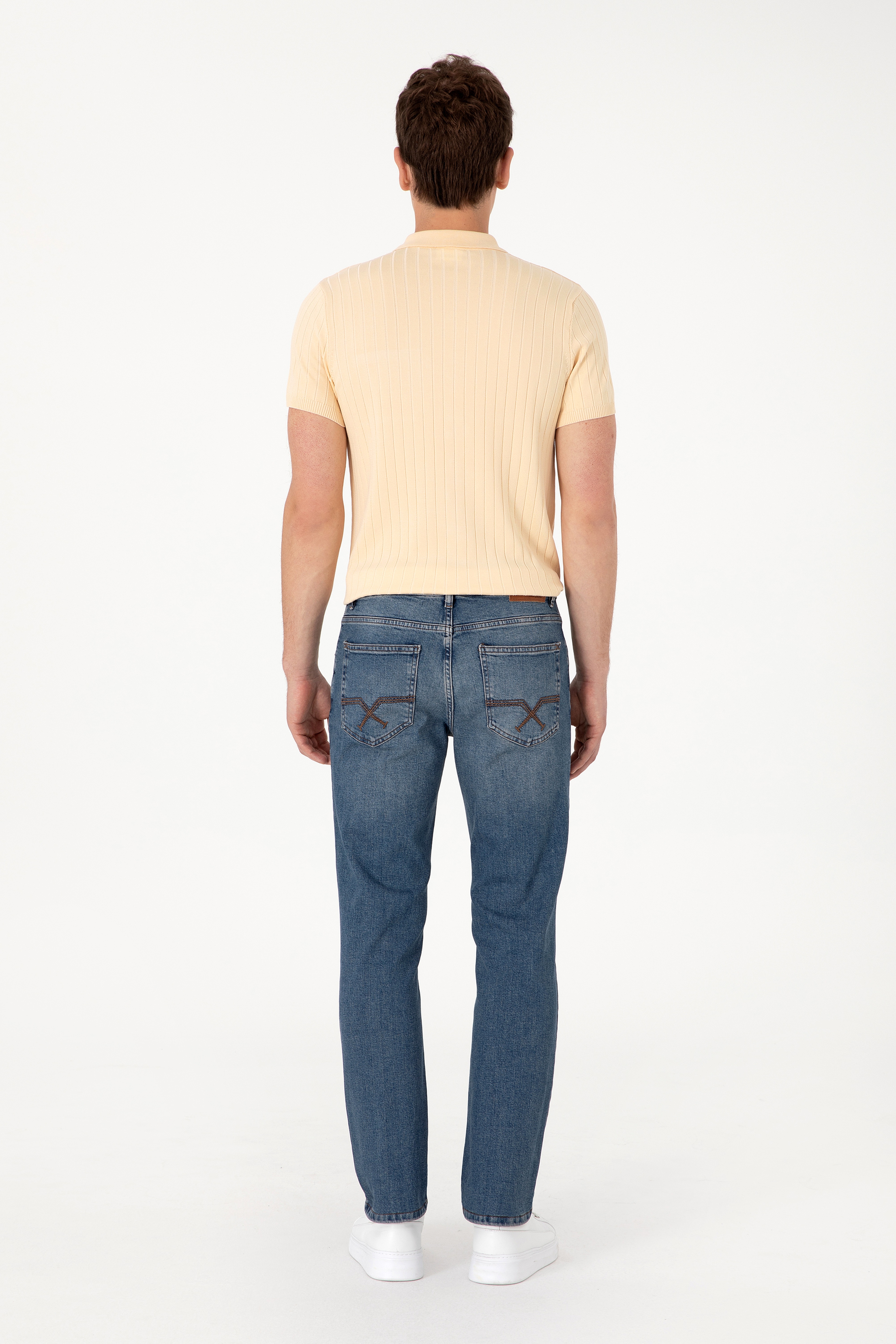 Erkek Mavi Jean Pantolon - Image 4