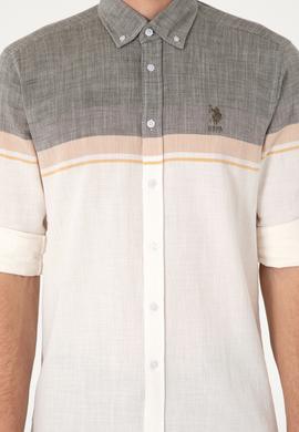 Erkek Haki Uzun Kollu Gömlek - 50306336024