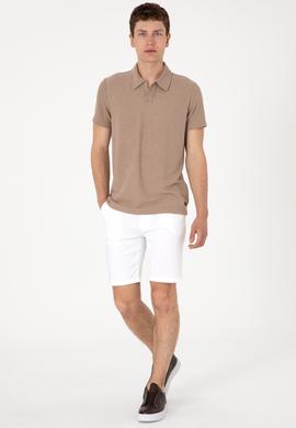 Erkek Beyaz Dokuma Şort - 50299192003