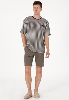 Erkek Vizon Dokuma Şort - 50299192054