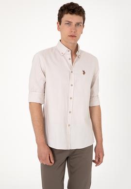 Erkek Taş Uzun Kollu Basic Gömlek - 50297981061