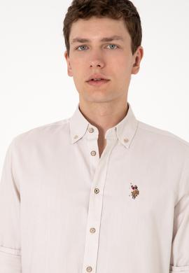 Erkek Taş Uzun Kollu Basic Gömlek - 50297981061