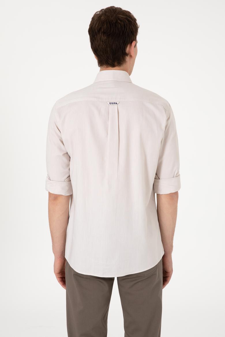 Erkek Taş Uzun Kollu Basic Gömlek - 50297981061