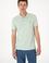 Erkek Slim Fit Polo Yaka Su Yeşili Basic Tişört