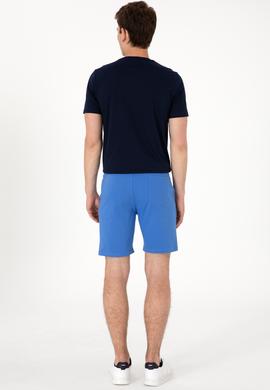 Erkek İndigo Örme Şort - 50298062090