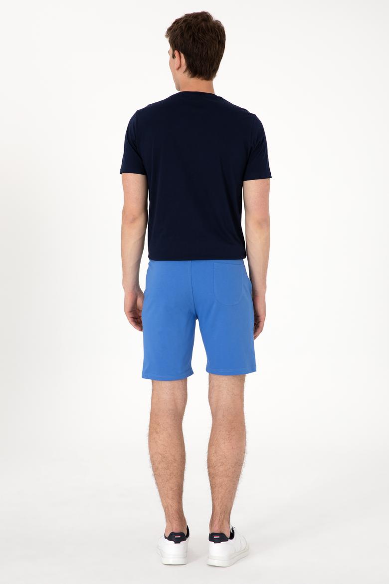 Erkek İndigo Örme Şort - 50298062090
