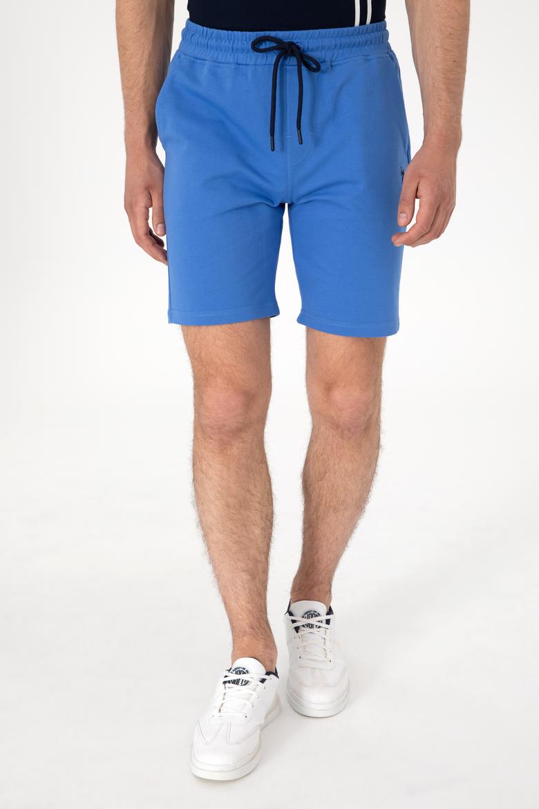 Erkek İndigo Örme Şort - 50298062090