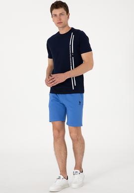Erkek İndigo Örme Şort - 50298062090