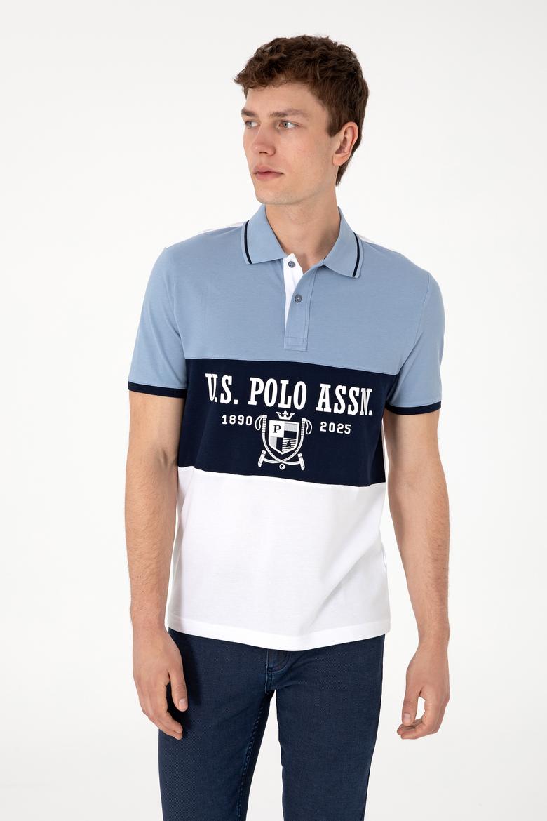 Erkek Regular Fit Polo Yaka Beyaz Tişört