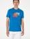 Erkek Regular Fit Kobalt Bisiklet Yaka Tişört