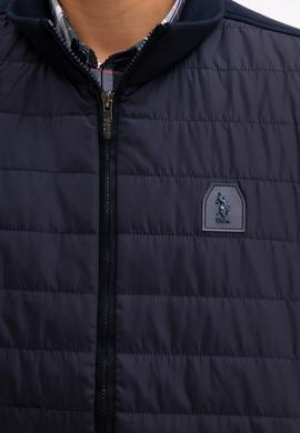 Erkek Lacivert Dik Yaka Fermuarlı Sweatshirt - 50209961008