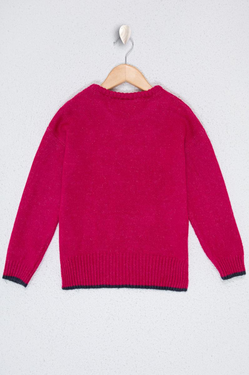 Kız Çocuk Fuşya Kazak