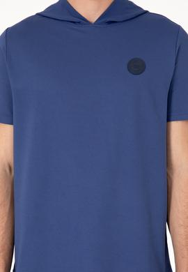 Erkek Regular Fit Bisiklet Yaka Açık Lacivert Tişört - 50300220018