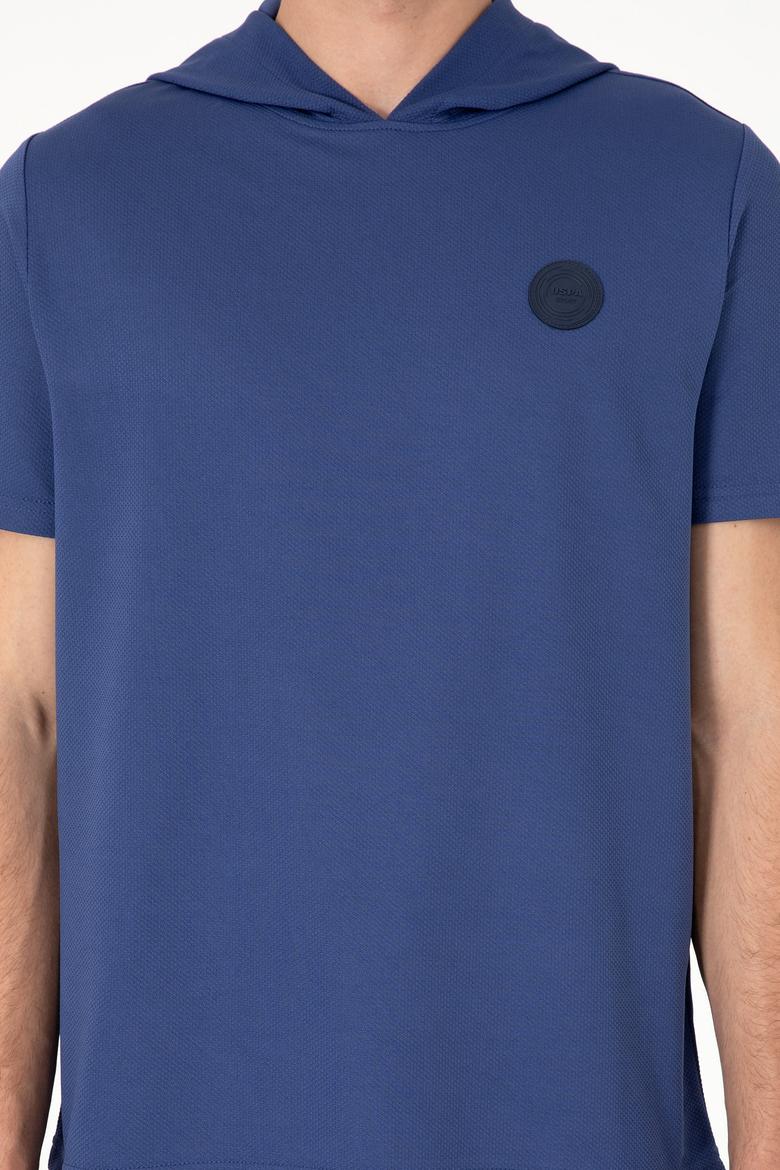 Erkek Regular Fit Bisiklet Yaka Açık Lacivert Tişört - 50300220018