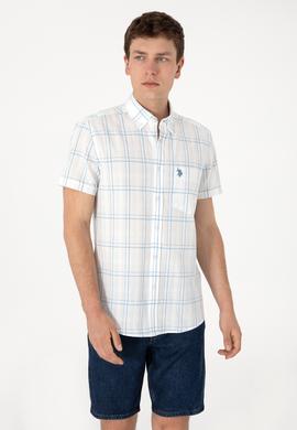 Erkek İndigo Kısa Kollu Gömlek - 50300212006