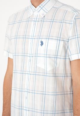 Erkek İndigo Kısa Kollu Gömlek - 50300212006