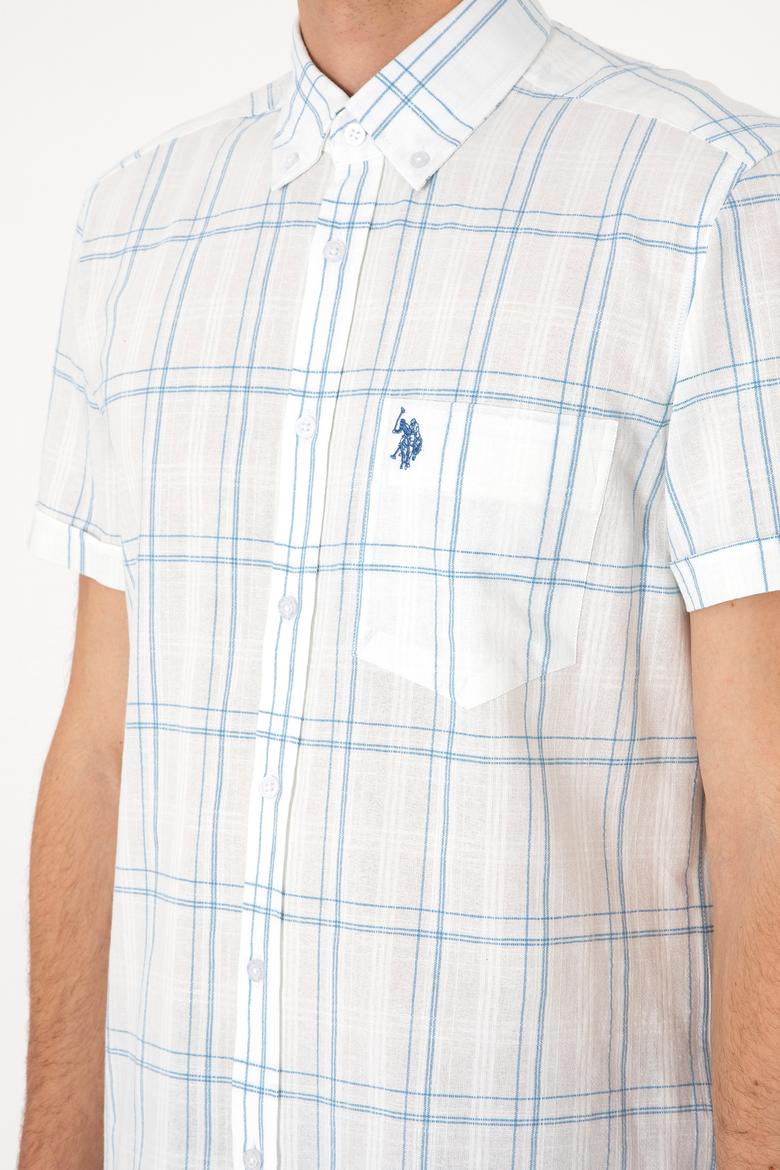 Erkek İndigo Kısa Kollu Gömlek - 50300212006