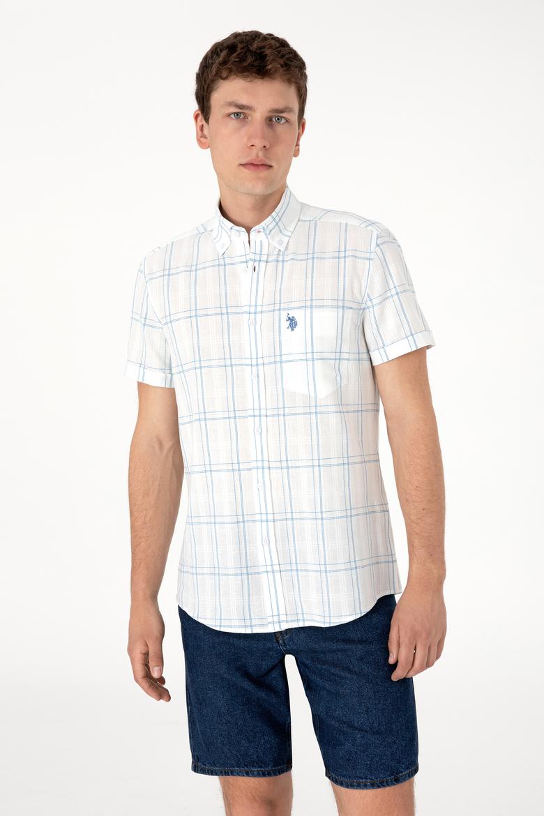 Erkek İndigo Kısa Kollu Gömlek - 50300212006