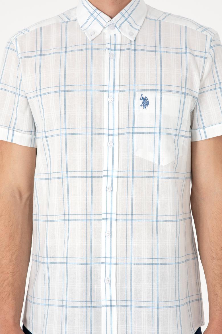 Erkek İndigo Kısa Kollu Gömlek - 50300212006