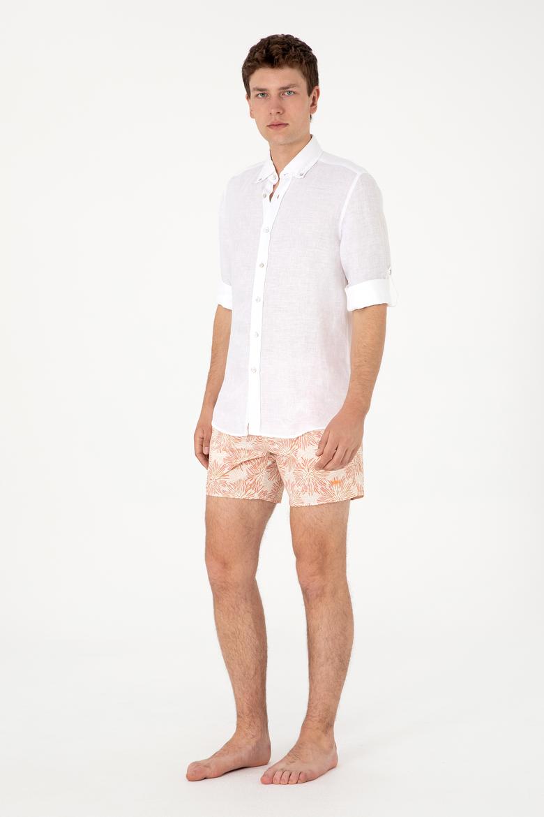 Erkek Turuncu Deniz Şortu - 50299758014