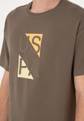 Erkek Comfort Fit Bisiklet Yaka Vizon Tişört - 50299882020