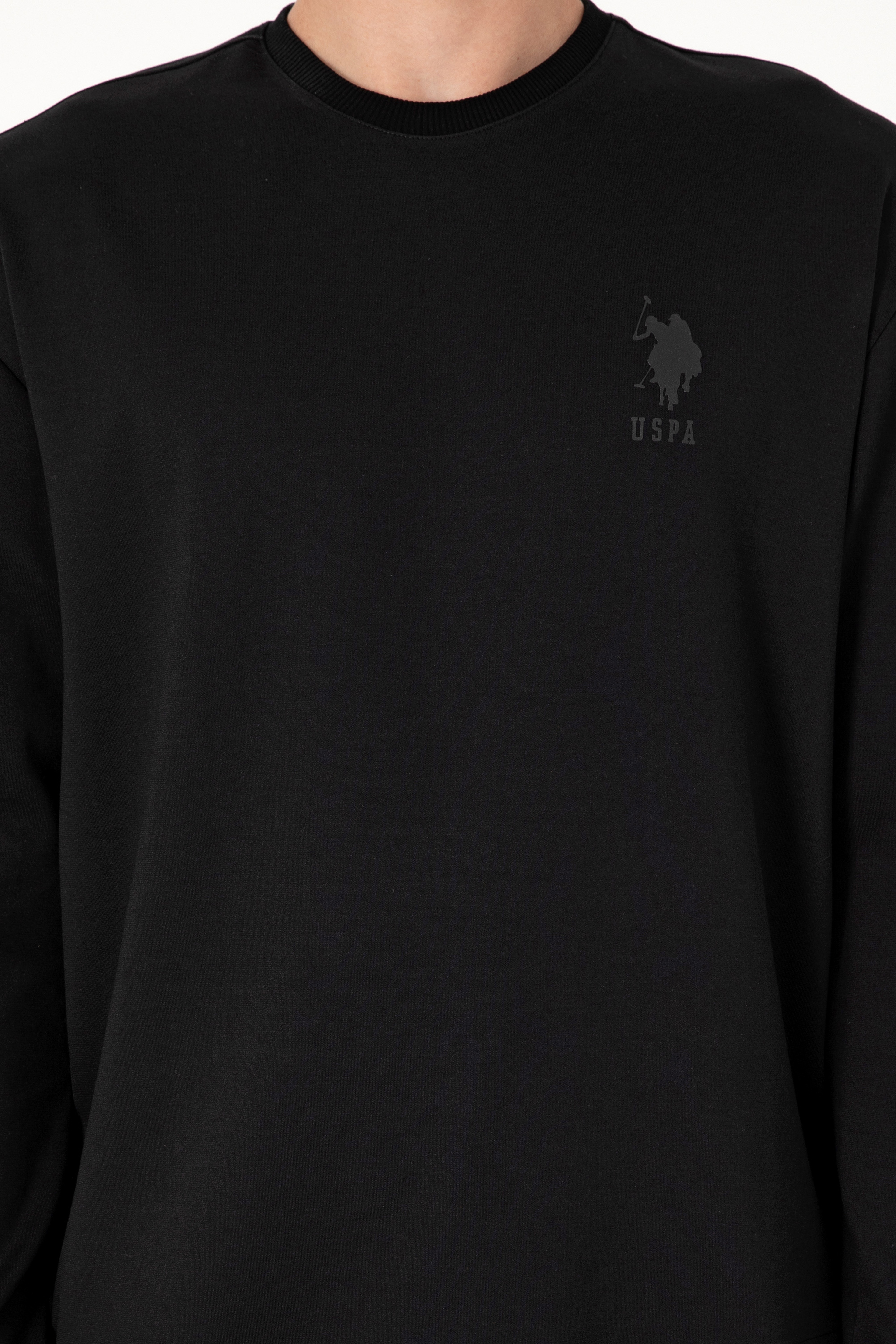 Erkek Siyah Sweatshirt - Image 6