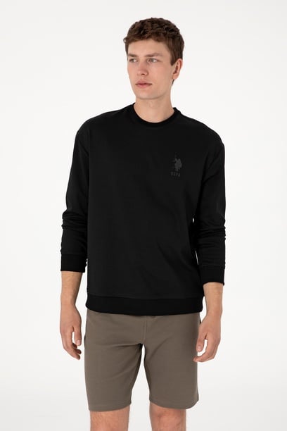 Erkek Siyah Sweatshirt